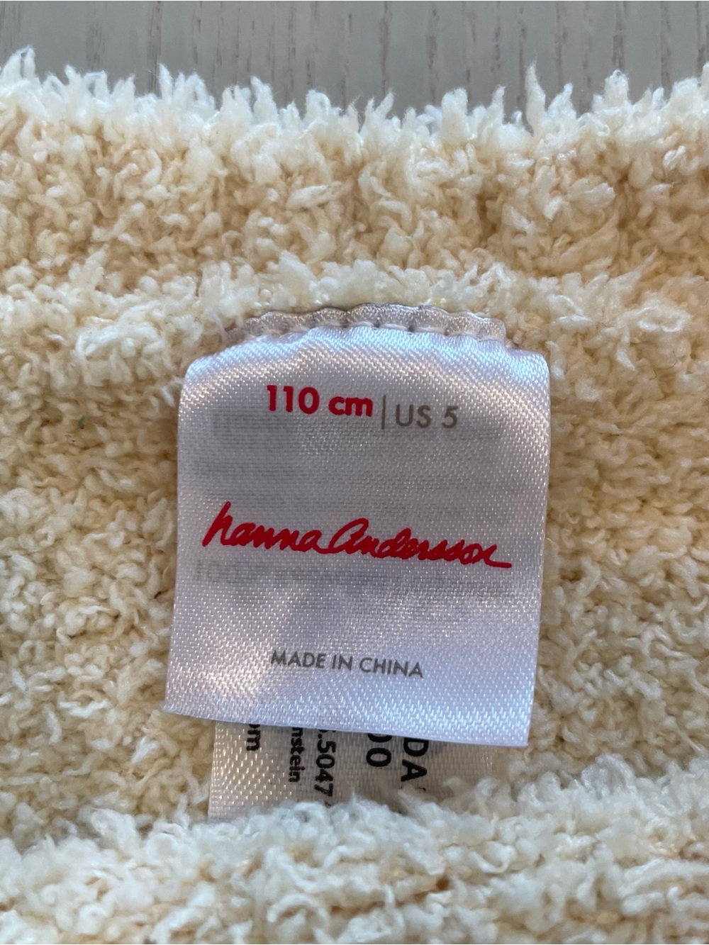 Hanna Andersson Marshmallow Graphic Sweater Almond Oil Rainbow - Size 5 110 - Picture 4 of 5